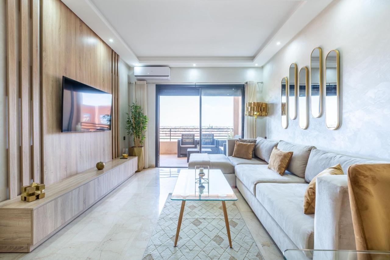 New! Superbe Appartement A Majorelle,Terrace,Iptv. Marrakesh Eksteriør billede