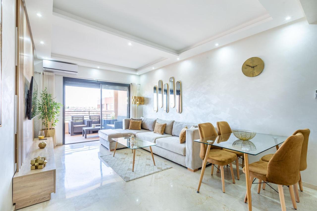 New! Superbe Appartement A Majorelle,Terrace,Iptv. Marrakesh Eksteriør billede