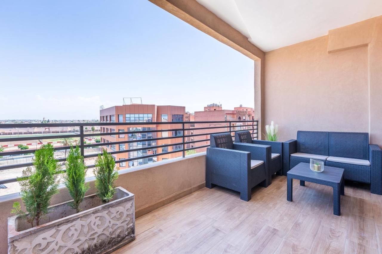 New! Superbe Appartement A Majorelle,Terrace,Iptv. Marrakesh Eksteriør billede